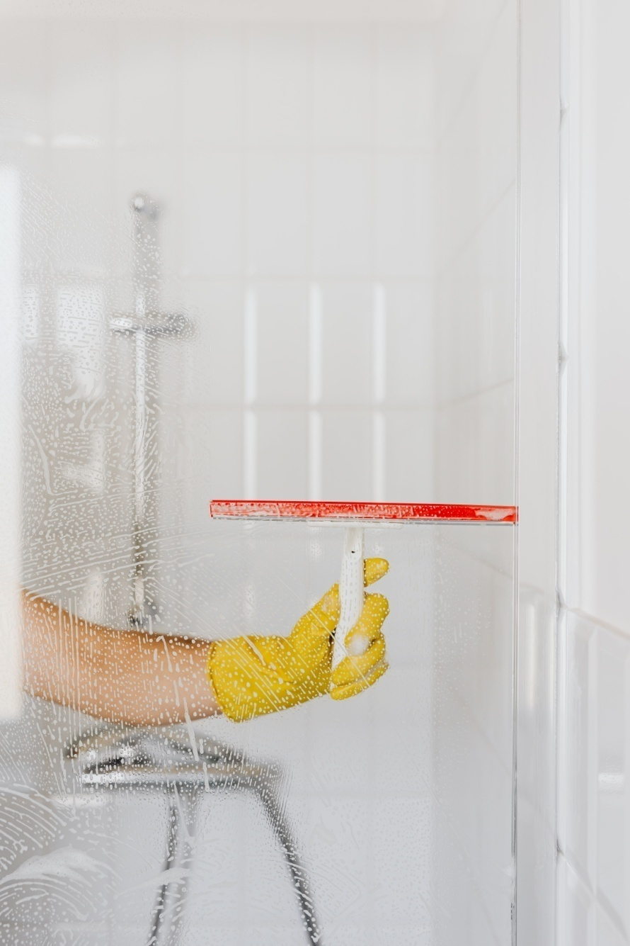 clean and care for glass shower door