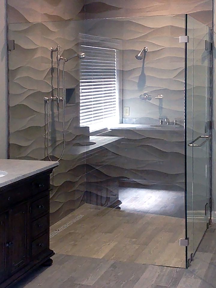 Shower glass door